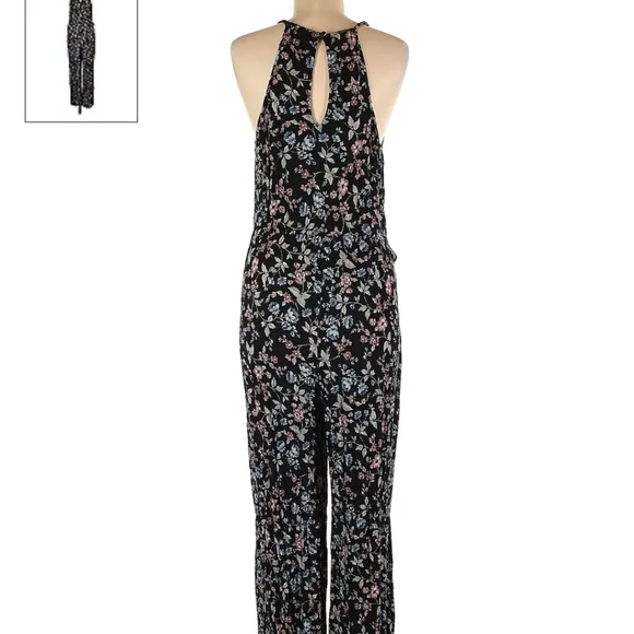 SOLD! American Eagle Jumpsuit Size Medium Boho Floral - Picture 2 of 4